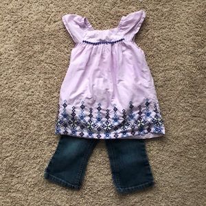 Embroidered Sleeveless tunic dress